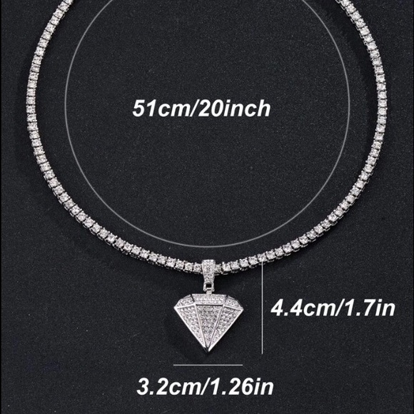 ⚡️ Icy Diamond Bling Necklace ⚡️ - Picture 4 of 5